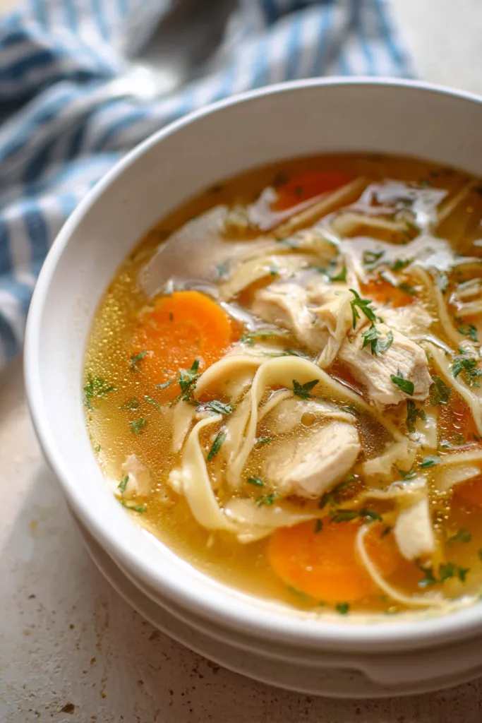 keto chicken noodle soup