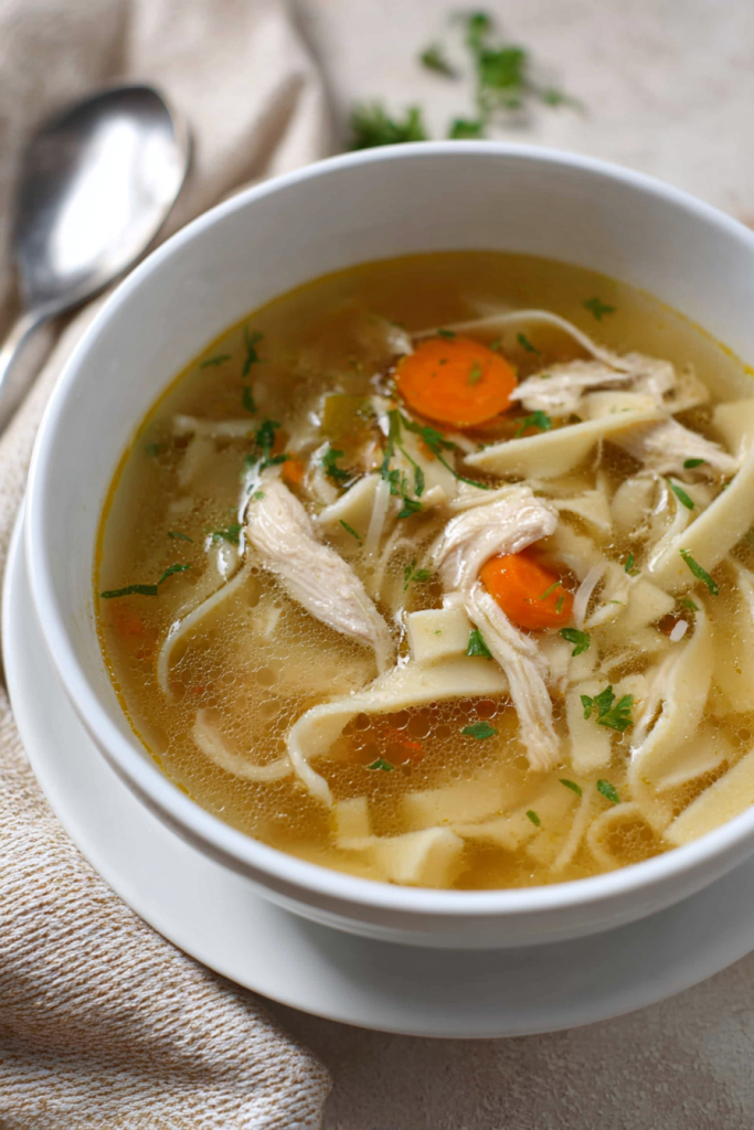 keto chicken noodle soup