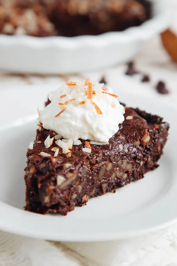keto german chocolate pie