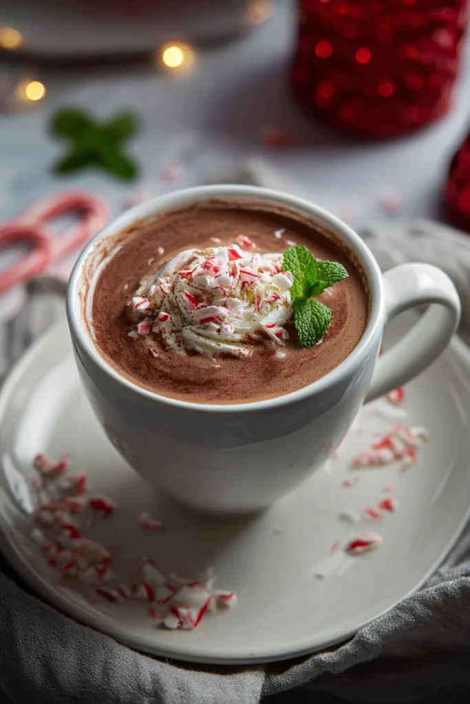 peppermint protein mocha