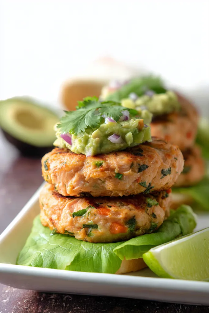 Southwestern salmon burgers