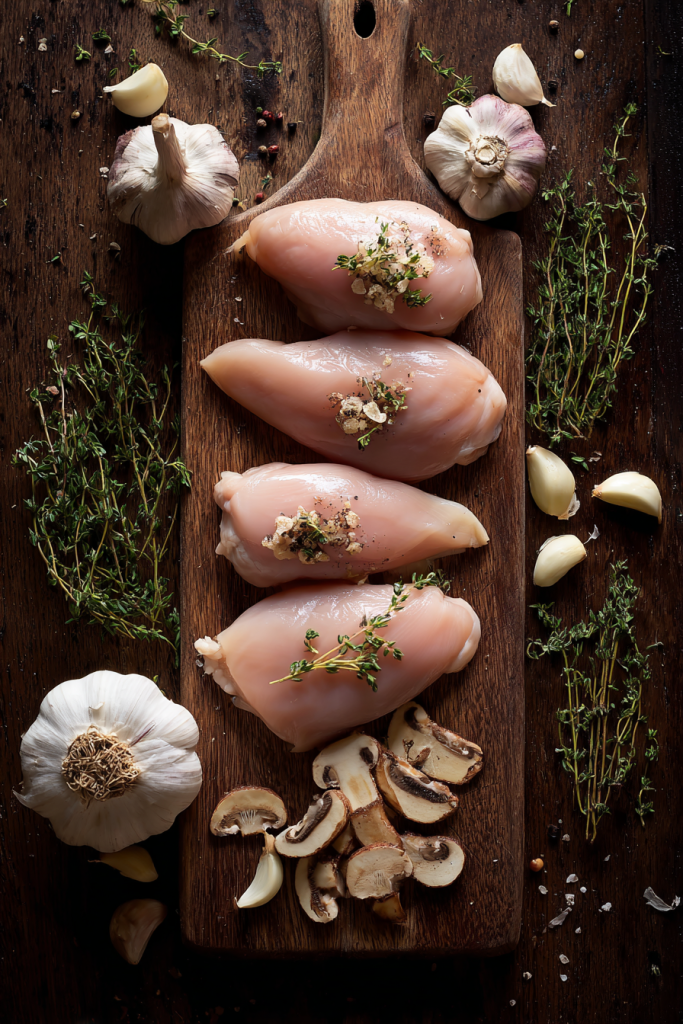 creamy garlic mushroom chicken