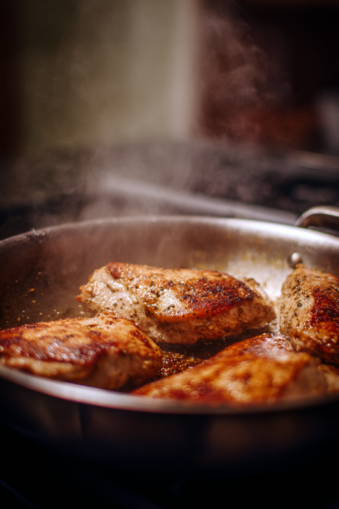 creamy garlic mushroom chicken