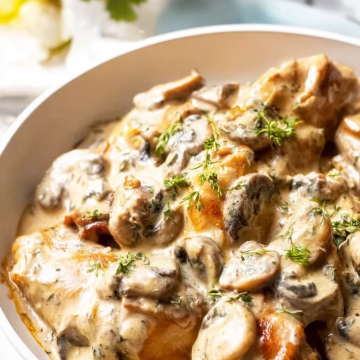Creamy Garlic Mushroom Chicken