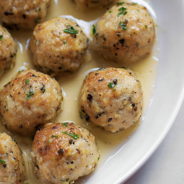 Garlic Butter Chicken Meatballs