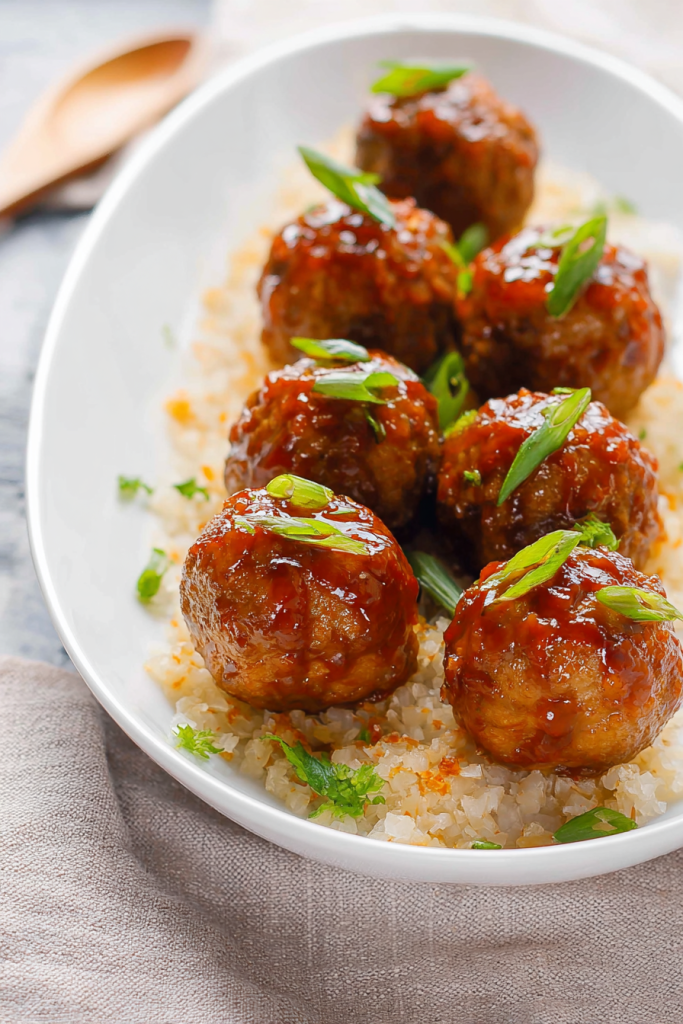 honey sriracha meatballs
