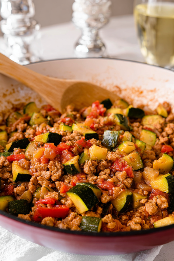 turkey zucchini skillet
