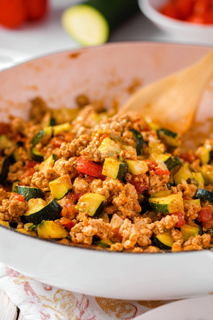 turkey zucchini skillet