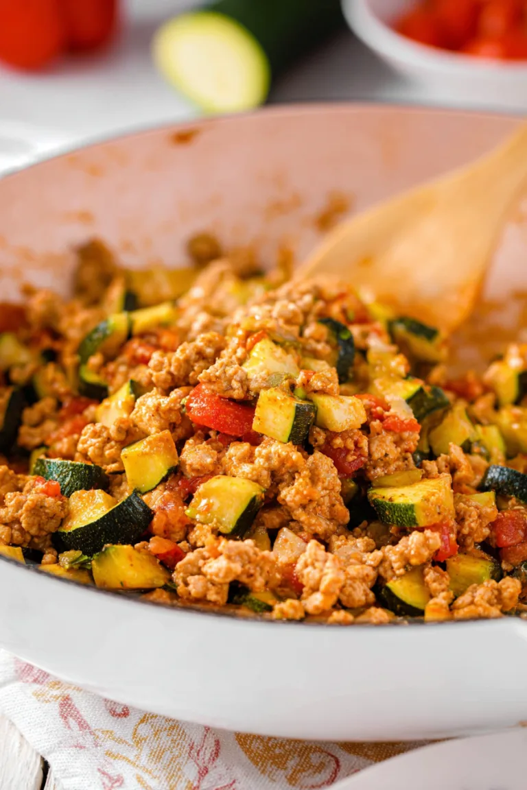 Easy Turkey Zucchini Skillet Recipe (One-Pan Meal)