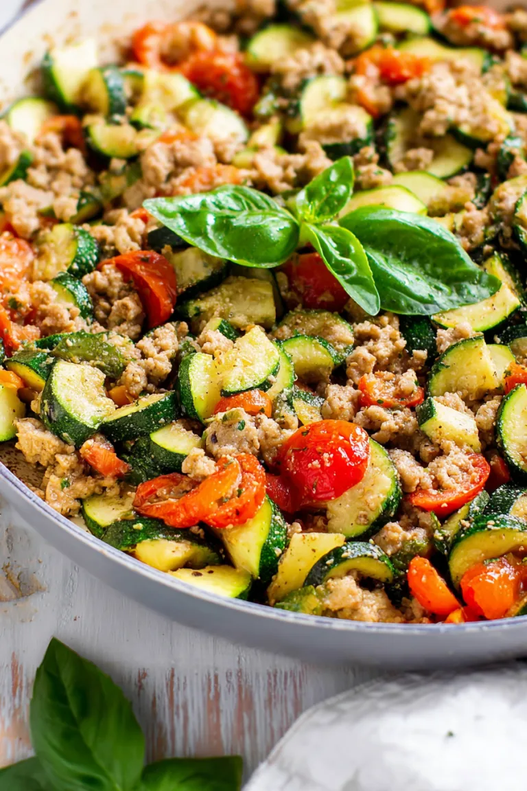 Ground Turkey and Zucchini Skillet Recipe (Easy!)