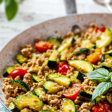 Ground Turkey and Zucchini Skillet