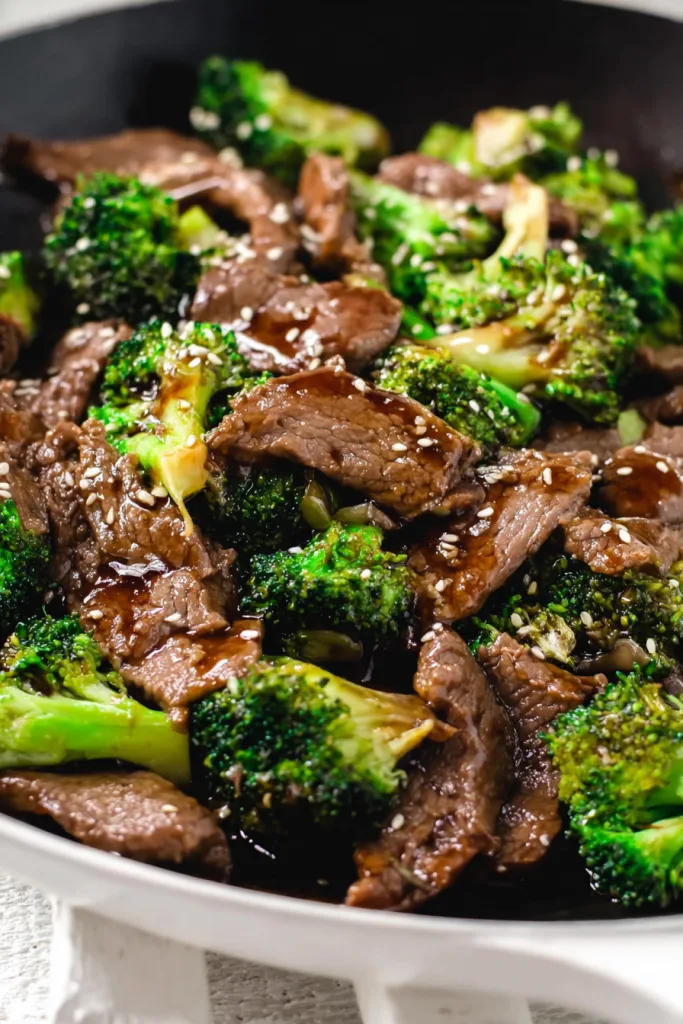 teriyaki beef and broccoli