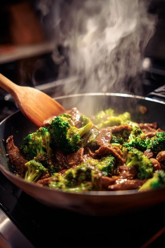 teriyaki beef and broccoli