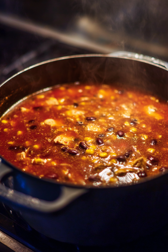creamy chicken enchilada soup