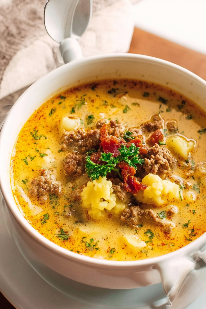 crockpot cauliflower soup