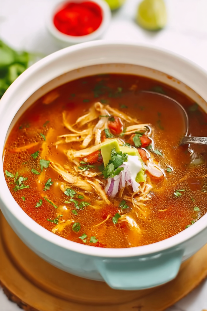 healthy chicken tortilla soup