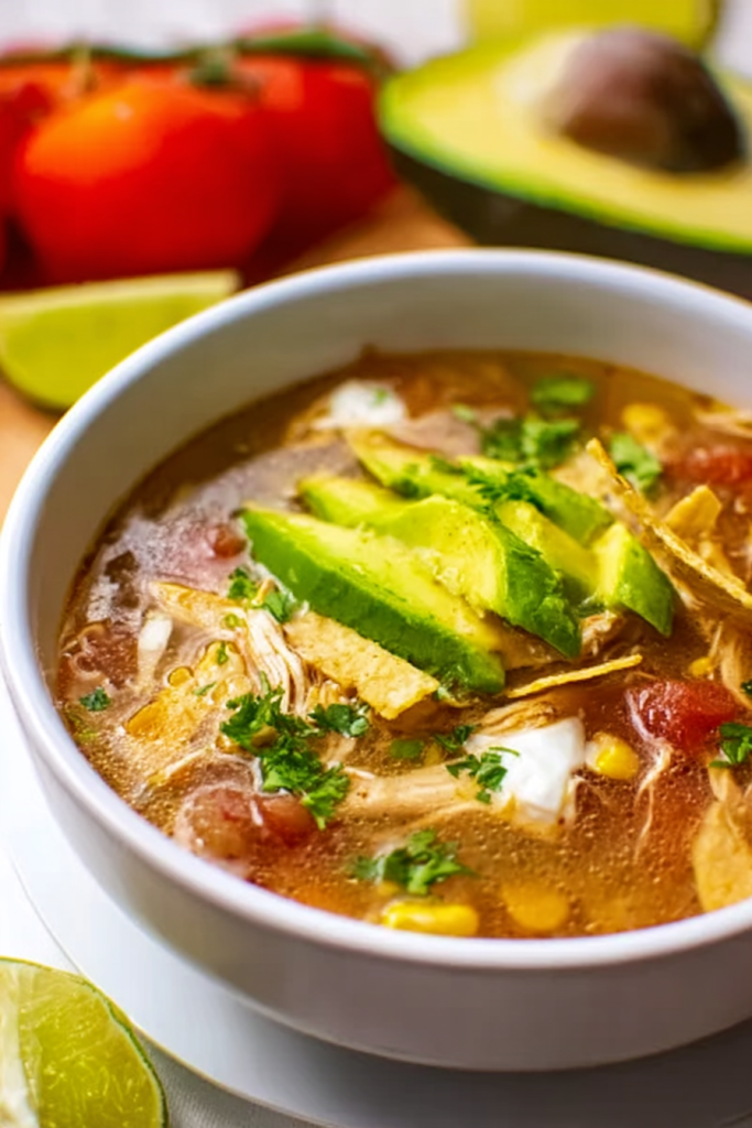 healthy chicken tortilla soup