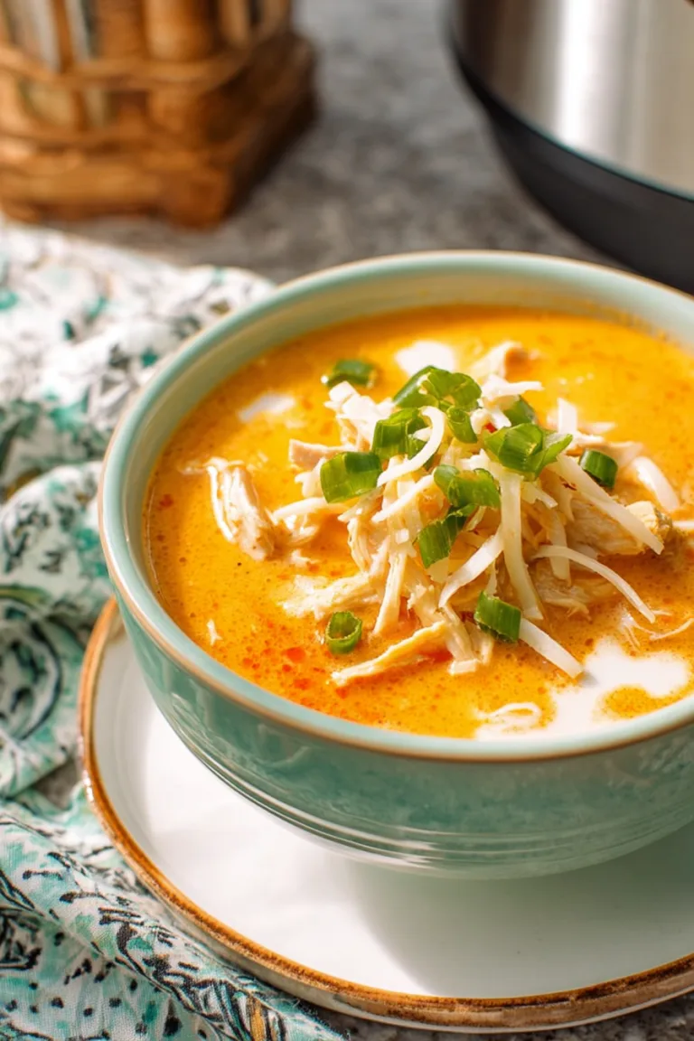 Keto Buffalo Chicken Soup (Easy Instant Pot Recipe)