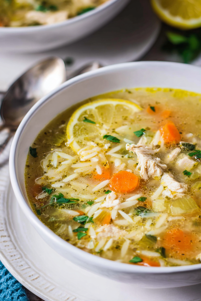 instant pot lemon chicken orzo soup