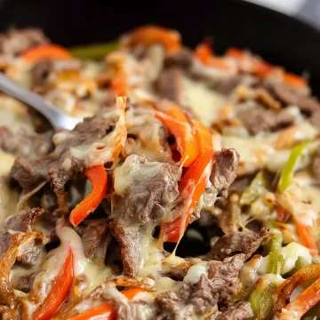 Keto Philly Cheese Steak Skillet