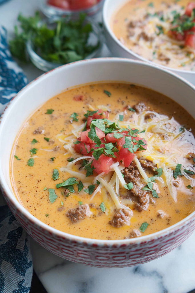 creamy taco soup