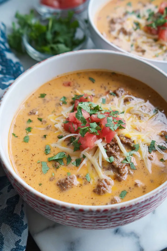 creamy taco soup