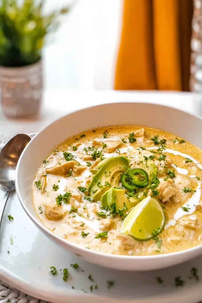 keto white chicken chili