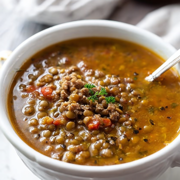 Lentil Sausage Soup