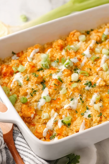 Paleo Buffalo Chicken Casserole