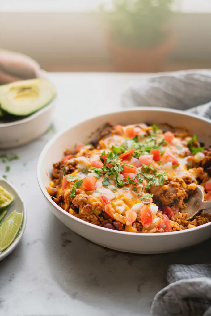 one pot taco skillet