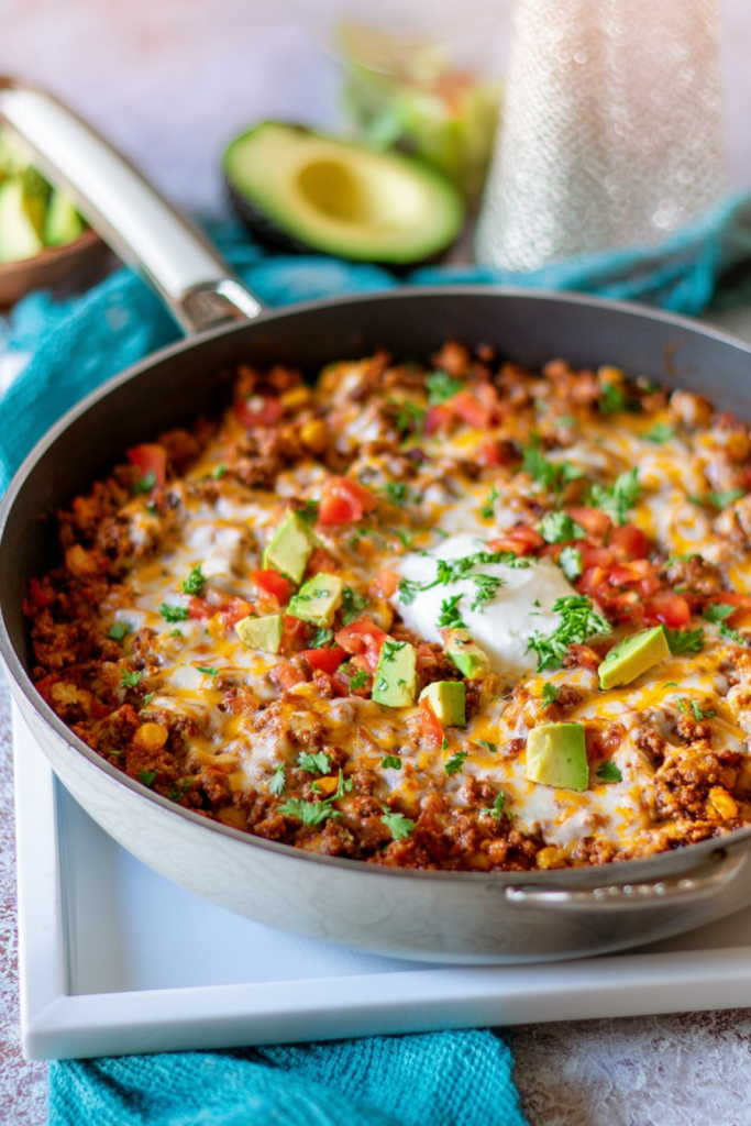 one pot taco skillet