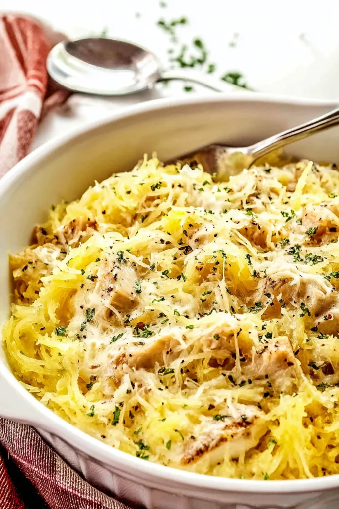 spaghetti squash alfredo