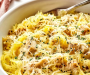 Spaghetti Squash Alfredo with Chicken (Easy & Creamy)