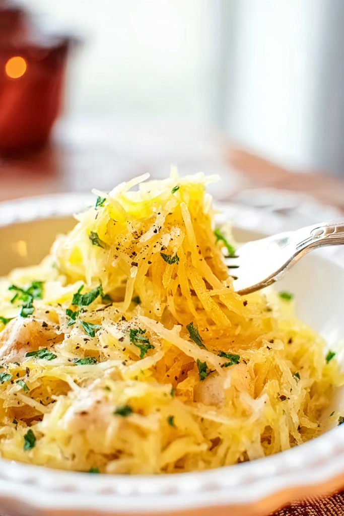 spaghetti squash alfredo