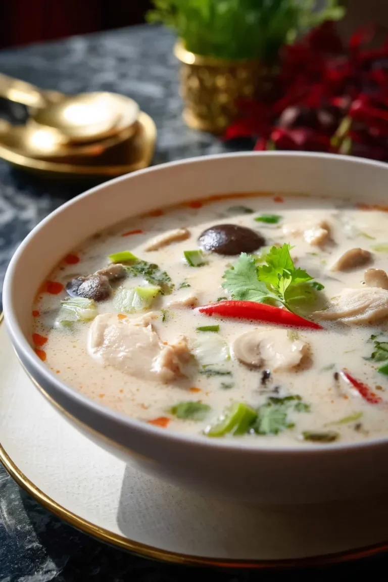 Authentic Tom Kha Gai (Thai Coconut Chicken Soup)