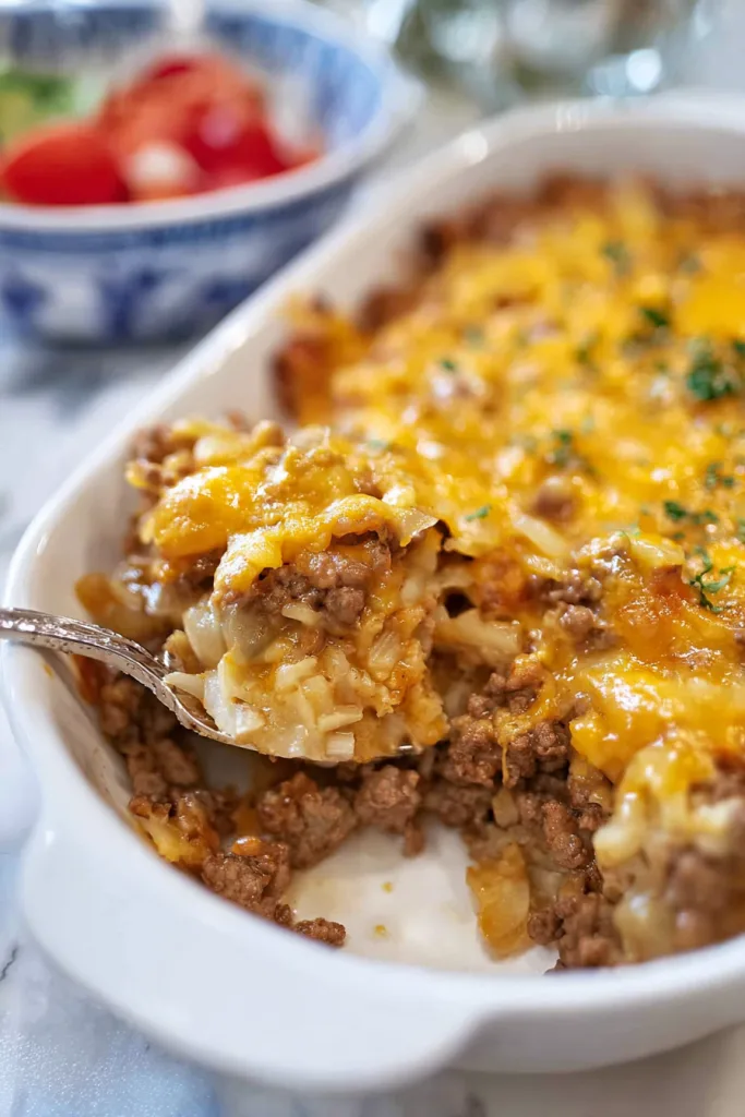 keto cheeseburger casserole