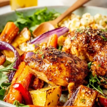 Roasted Chicken Power Bowl with Hot Honey