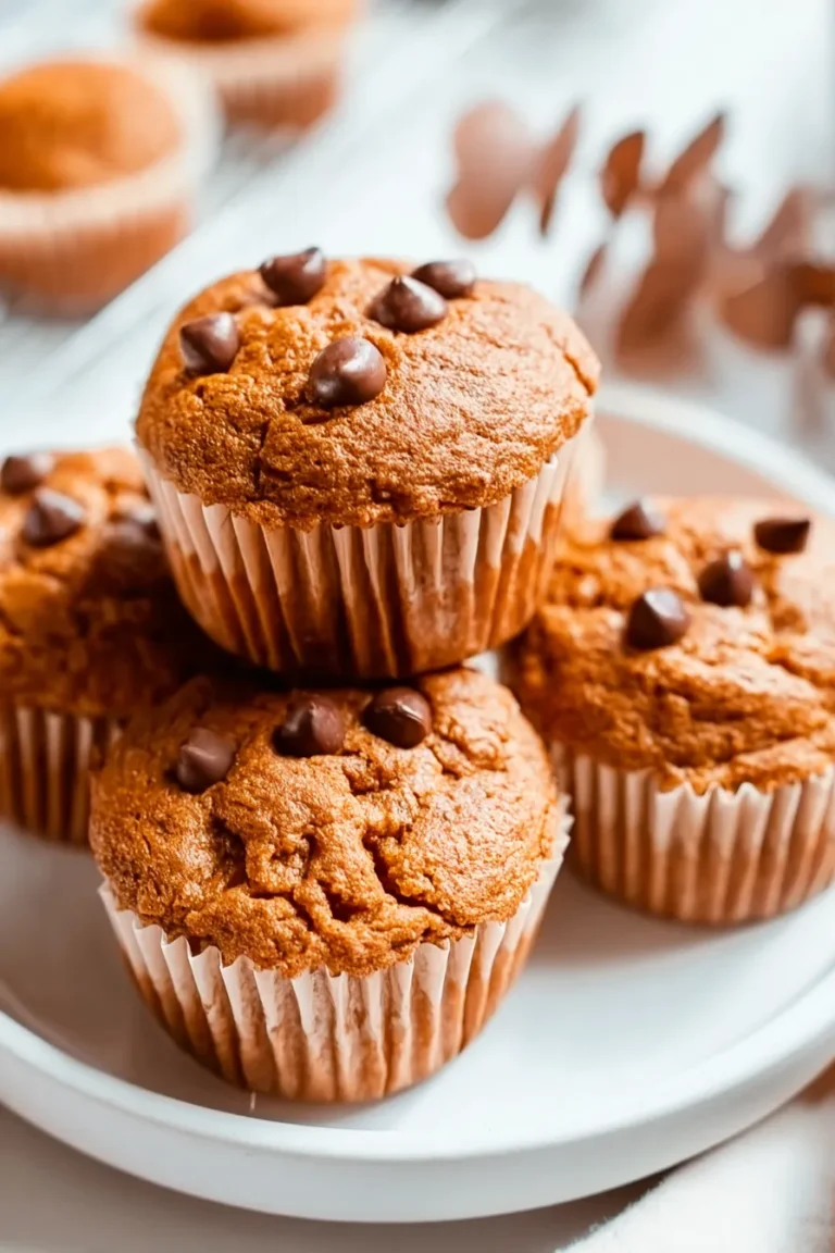 Easy Flourless Pumpkin Muffins | Fudgy & Naturally Sweetened