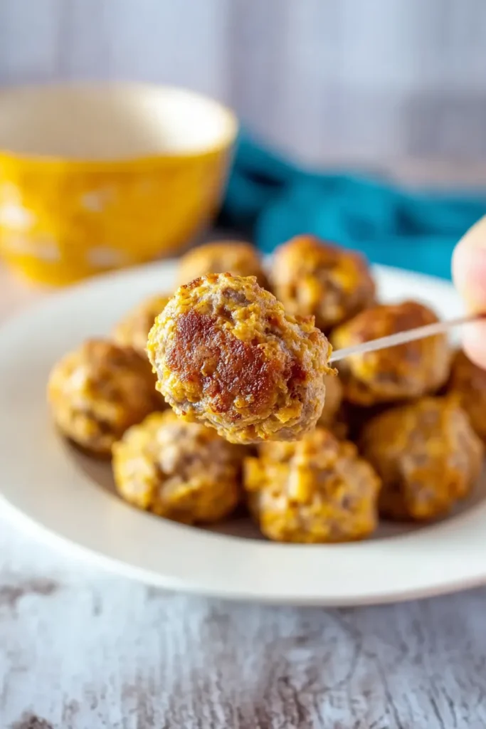 Keto Sausage Balls with Cream Cheese