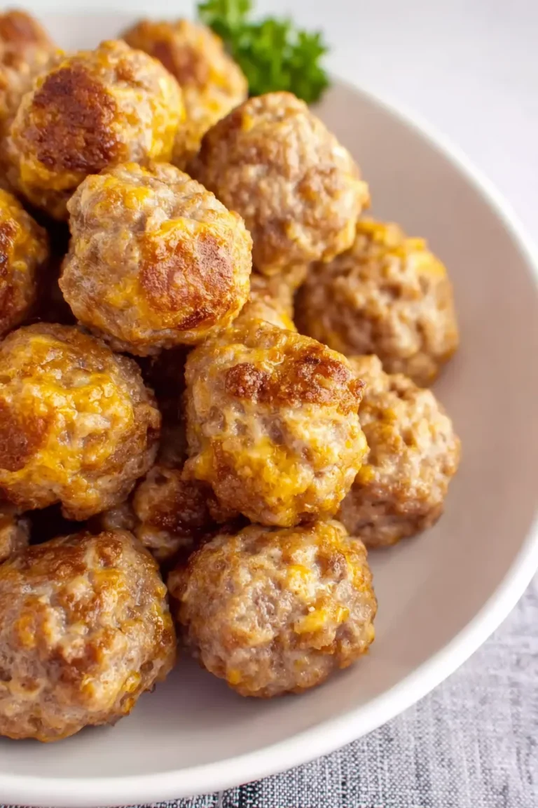 Easy Keto Sausage Balls with Cream Cheese