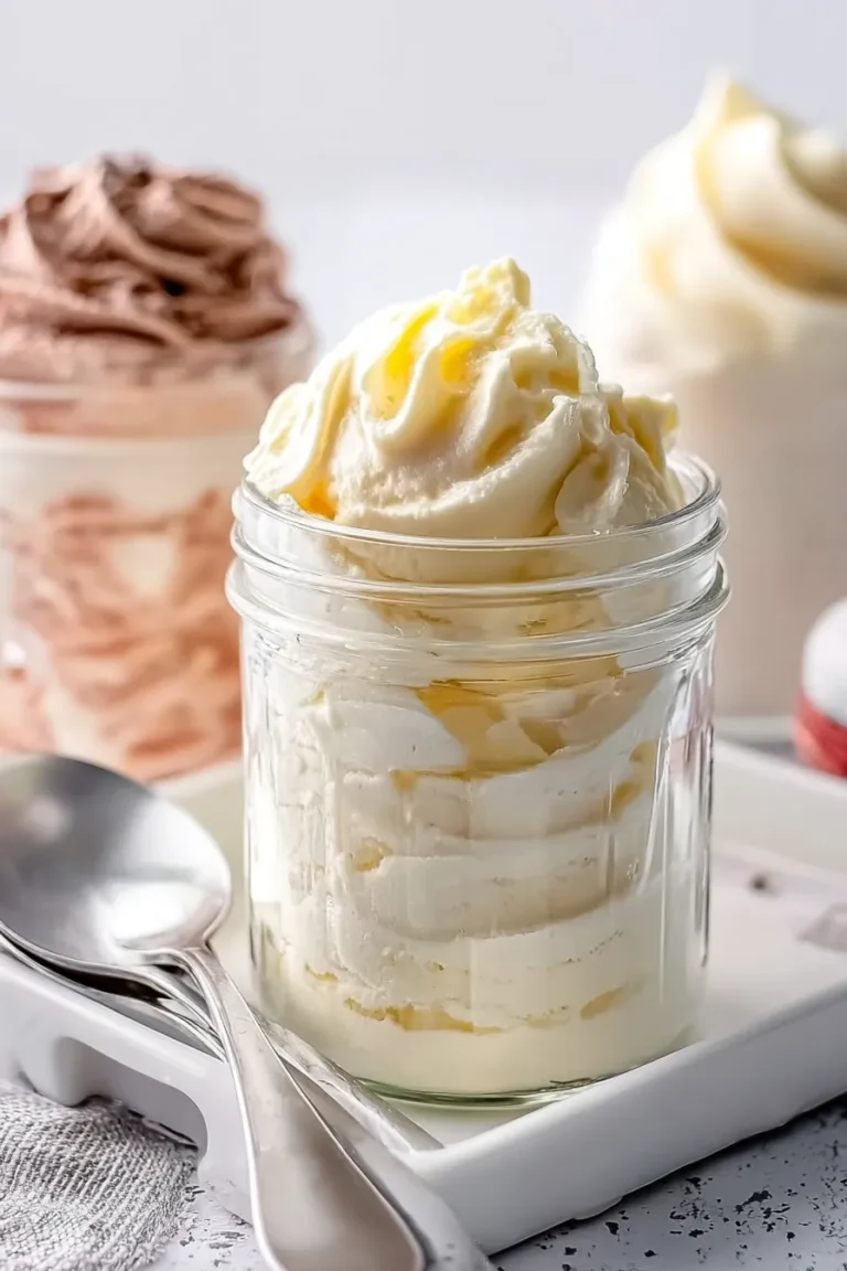 Easy Mason Jar Ice Cream (3 Flavors)