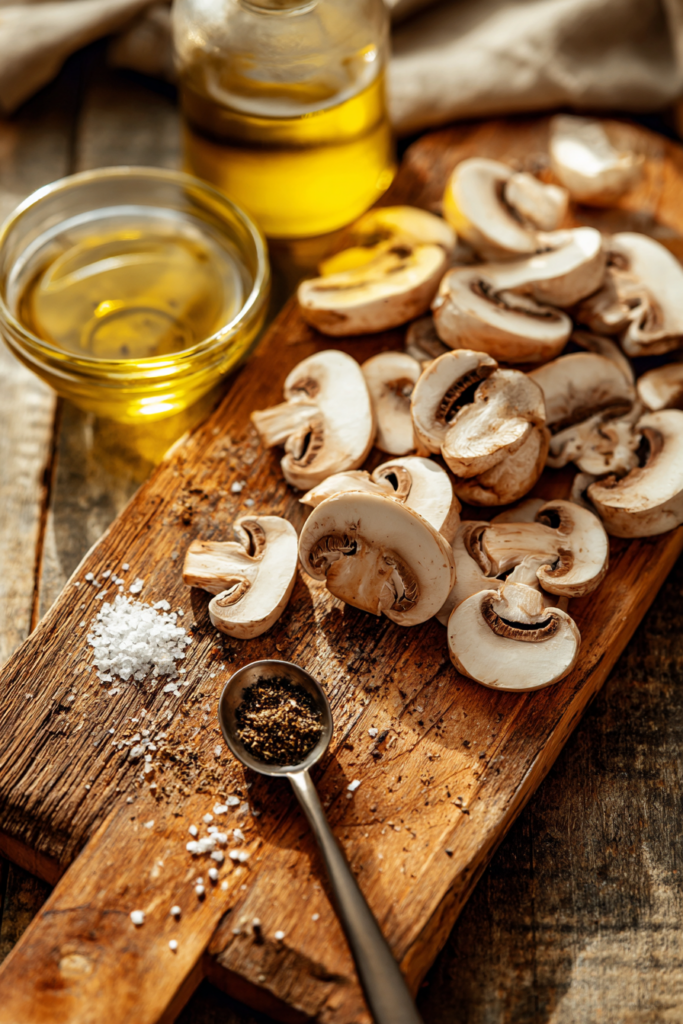 Keto air fryer mushrooms