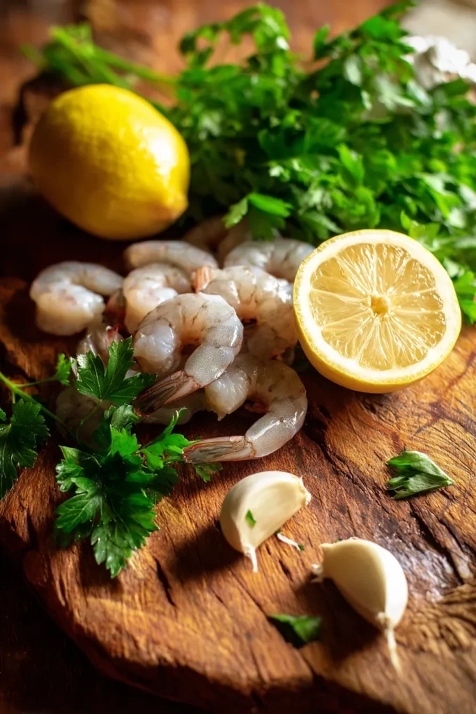 Low-carb shrimp scampi