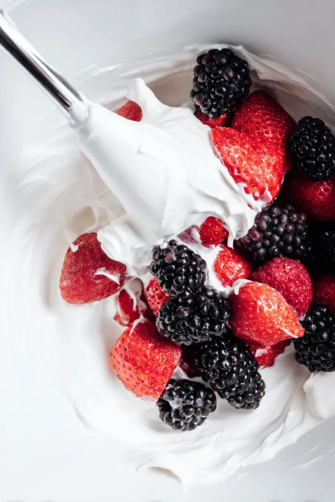 keto lemon berry cheesecake salad