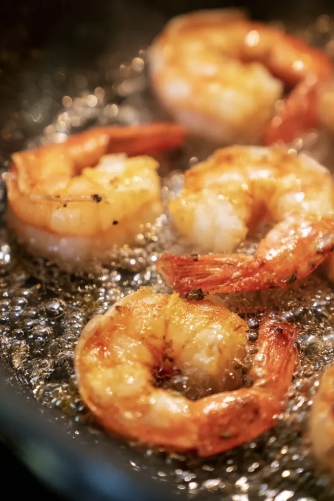 Low-carb shrimp scampi