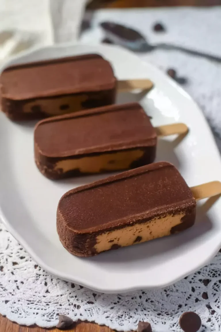 Chocolate Peanut Butter Low Carb Ice Cream Bars (Keto)