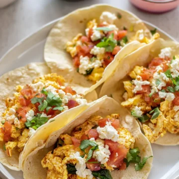 Creamy Cottage Cheese Breakfast Tacos