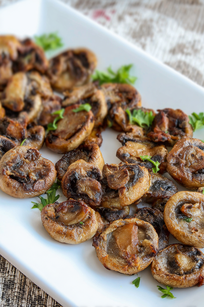 Keto air fryer mushrooms