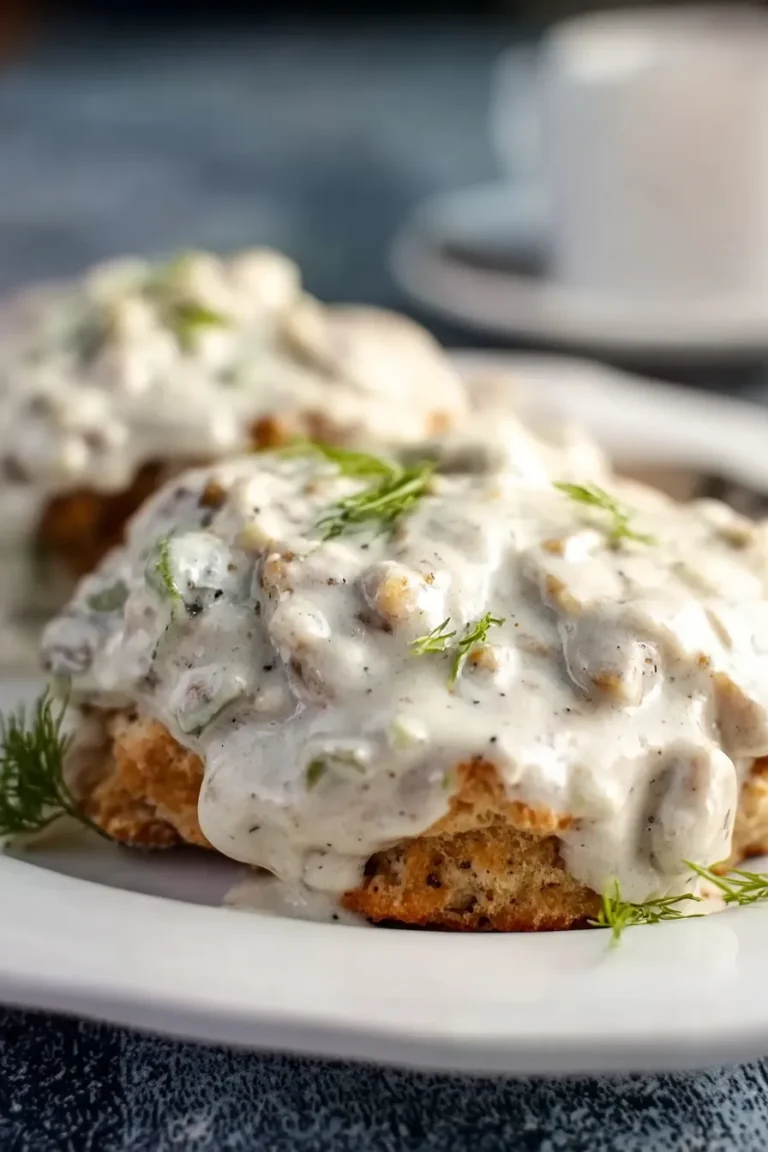 Easy Keto Biscuits and Gravy Recipe (Low Carb)