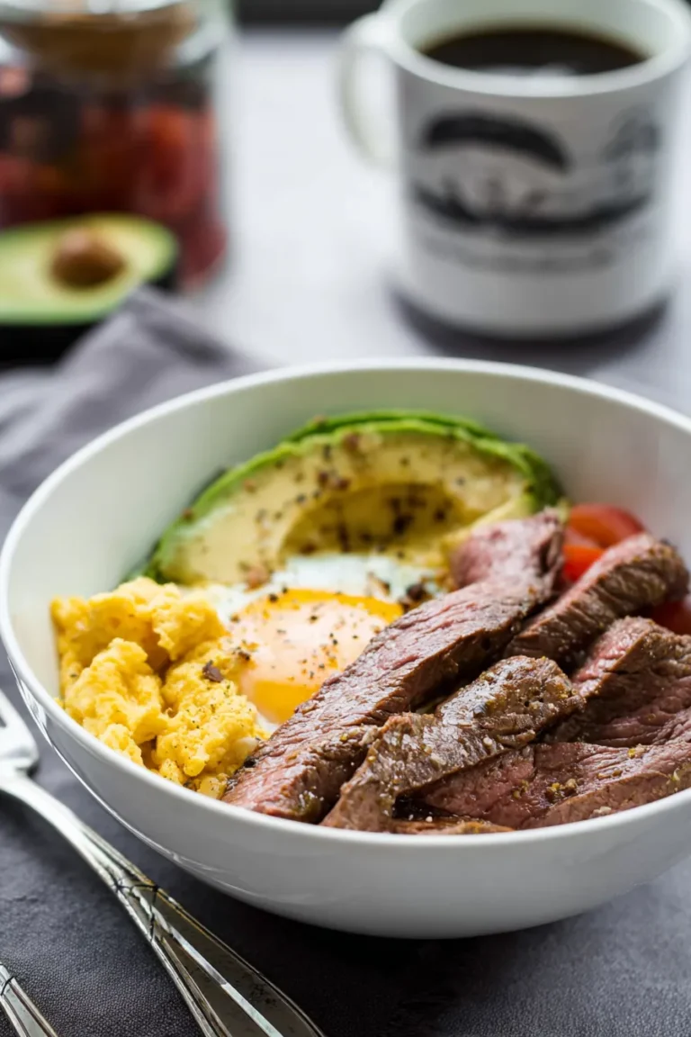 Keto Steak & Egg Breakfast Bowl Recipe